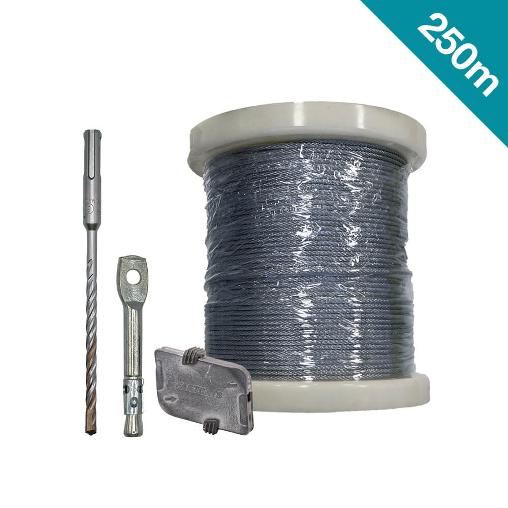 Fastcats 2mm Hi-Tensile Wire 250m Kit